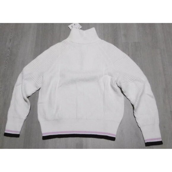 Puma X Arnold Palmer Women's Medium Golf Sweater Warm White 1/4 Zip Preppy - Picture 6 of 9